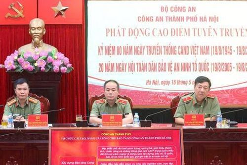 Hà Nội: Phát động cao điểm tuyên truyền 80 năm Ngày truyền thống Công an nhân dân
