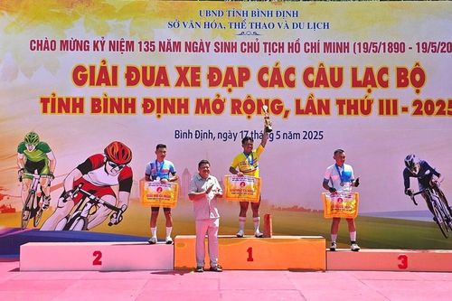 150 VĐV tranh tài Giải xe đạp các CLB tỉnh Bình Định mở rộng
