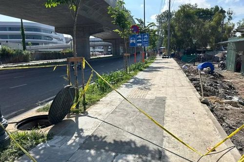 Thành phố Hồ Chí Minh: Khắc phục xong hiện trường sụt lún trước nhà ga T3