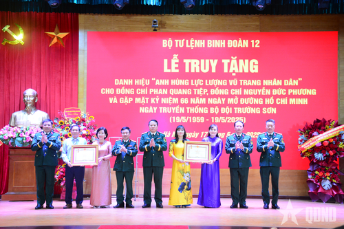 Truy tặng danh hiệu Anh hùng LLVT nhân dân đối với Thiếu tướng Phan Quang Tiệp và Đại tá Nguyễn Đức Phương