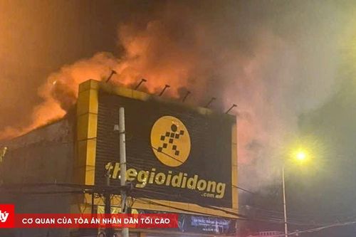 Cháy cửa hàng thế giới di động ở TP.HCM