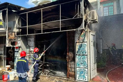 Dập tắt vụ cháy nhà dân tại huyện Trảng Bom, không có thiệt hại về người