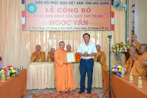 Hậu Giang: Thành lập điểm sinh hoạt tôn giáo tập trung Ngọc Vân