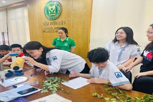 Học sinh Hà Nội trải nghiệm thực tế về đa dạng sinh học tại Viện Dược liệu