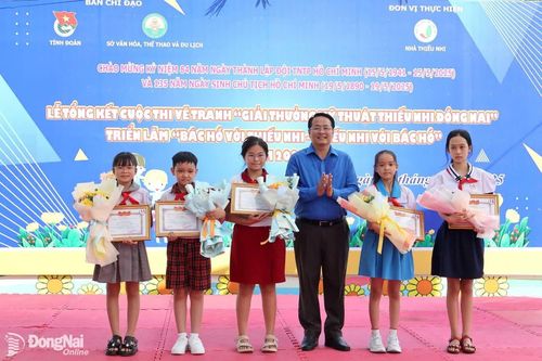 4 thí sinh đoạt giải nhất cuộc thi Giải thưởng mỹ thuật thiếu nhi Đồng Nai năm 2025