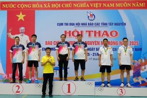 Bế mạc Hội thao Báo chí khu vực Tây Nguyên mở rộng năm 2025