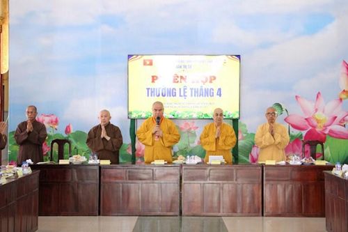Đồng Tháp: Ban Trị sự Phật giáo tỉnh họp triển khai tổ chức Đại giới đàn Thiện Huệ và An cư kiết hạ