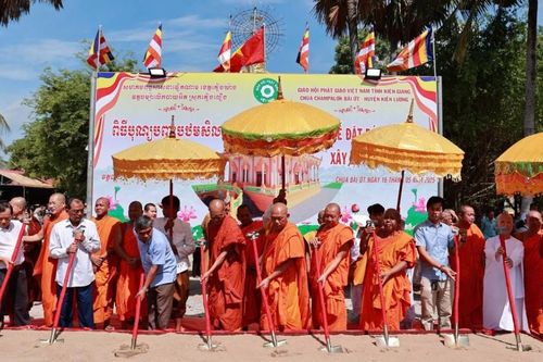 Kiên Giang: Khởi công xây dựng chánh điện chùa Bãi Ớt