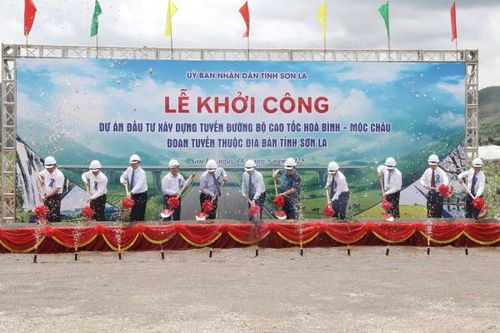 Khởi công xây dựng tuyến đường bộ cao tốc Hòa Bình – Mộc Châu