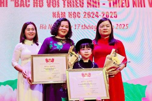 Trường Tiểu học Hợp Giang đoạt giải toàn quốc Cuộc thi 'Bác Hồ với thiếu nhi - Thiếu nhi với Bác Hồ'