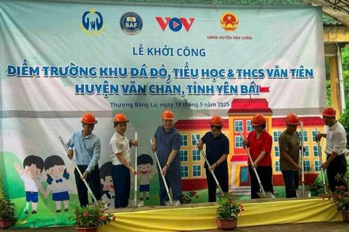 Khởi công điểm trường Đá Đỏ-Viên gạch đầu tiên của đề án 'Tuổi trẻ và tương lai'