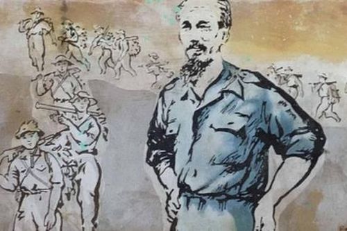 'Bác vẫn cùng chúng cháu hành quân'
