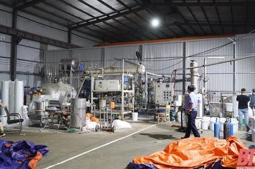 Thanh Hóa triệt phá đường dây sản xuất, buôn bán khí N2O quy mô lớn liên tỉnh