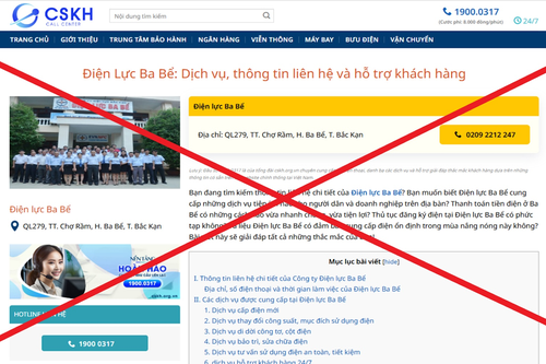 Cảnh báo khẩn cấp: Giả mạo trang web điện lực miền Bắc để lừa đảo
