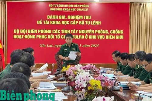 Đánh giá, nghiệm thu kết quả nghiên cứu đề tài khoa học cấp Bộ Tư lệnh