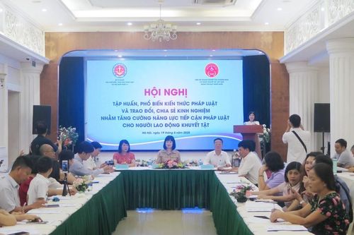 Tăng cường năng lực tiếp cận pháp luật cho người lao động khuyết tật