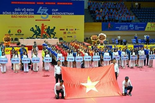 Khởi tranh Giải vô địch bóng bàn quốc gia Báo Nhân Dân lần thứ 43 do PVCFC tài trợ