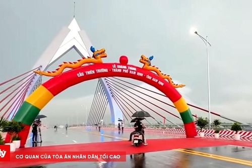 Nam Định: Khánh thành cầu Thiên Trường vượt sông Đào