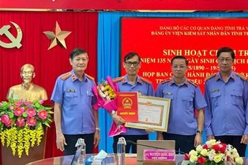 VKSND tỉnh Trà Vinh sinh hoạt chính trị kỷ niệm 135 năm Ngày sinh Chủ tịch Hồ Chí Minh
