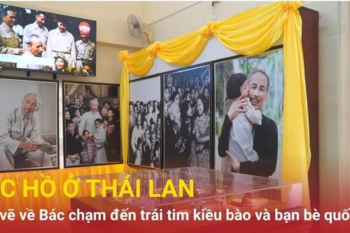 Những nét vẽ về Bác Hồ chạm đến trái tim kiều bào và bạn bè quốc tế