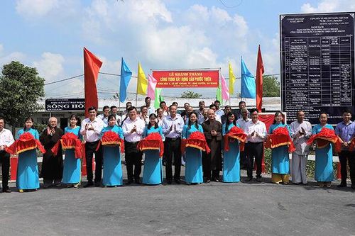 Xã Mỹ Khánh khánh thành cầu Phước Thiện