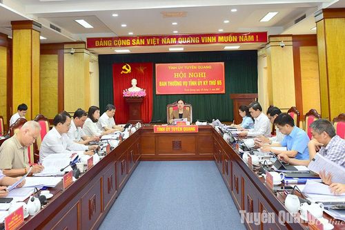 Hội nghị Ban Thường vụ Tỉnh ủy kỳ thứ 65