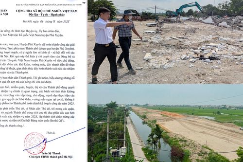 Chủ tịch Hà Nội gửi thư khen huyện Phú Xuyên về công tác giải phóng mặt bằng
