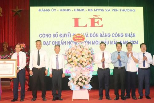 Yên Thường cán đích chuẩn nông thôn mới kiểu mẫu