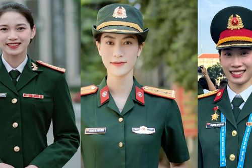 Sắc đẹp vạn người mê của dàn Hoa khôi bóng chuyền áo lính