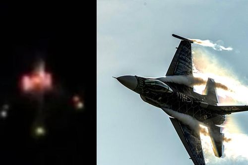 UFO đâm vào máy bay chiến đấu F-16 trong cuộc chạm trán kinh hoàng