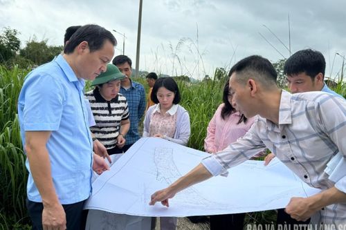 Bí thư Thành ủy Lạng Sơn kiểm tra tình hình thực hiện một số dự án trên địa bàn