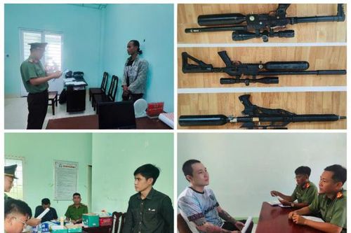 Khởi tố 3 thanh niên đi bắn cò bằng súng quân dụng