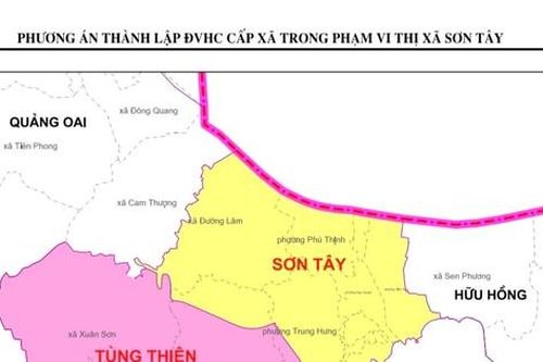 Trụ sở HĐND, UBND phường Sơn Tây mới đặt tại trụ sở UBND thị xã Sơn Tây hiện nay