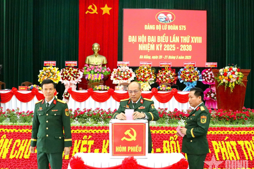 Đảng bộ Lữ đoàn Thông tin 575 (Quân khu 5) tổ chức Đại hội nhiệm kỳ 2025-2030