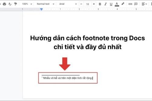 Cách footnote trong Google Docs đơn giản, dễ thực hiện nhất