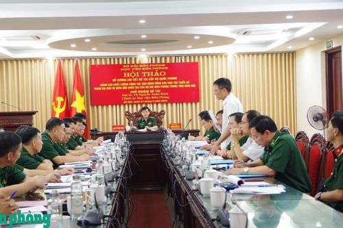 Học viện Biên phòng: Hội thảo đề cương chi tiết đề tài cấp Bộ Quốc phòng
