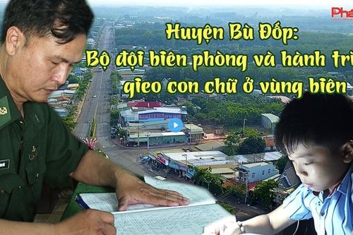 Bộ đội biên phòng và hành trình 'gieo con chữ' ở vùng biên