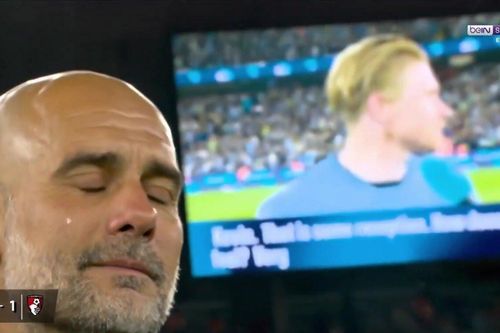 Pep Guardiola bật khóc trong ngày chia tay De Bruyne
