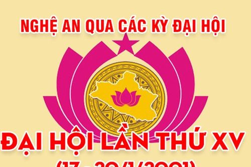 Nghệ An qua các kỳ Đại hội: Đại hội đại biểu Đảng bộ tỉnh lần thứ XV (17 - 20/1/2001)