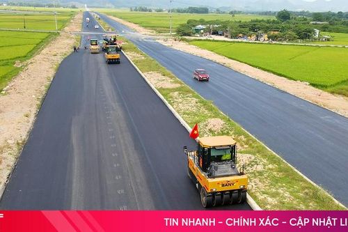 Thảm nhựa tuyến đường 575 tỷ đồng kết nối TP Hà Tĩnh với cao tốc