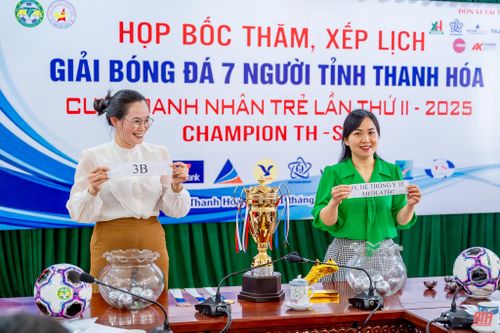 Giải Bóng đá 7 người tỉnh Thanh Hóa - Cúp Doanh nhân trẻ lần thứ II năm 2025 chính thức khởi động