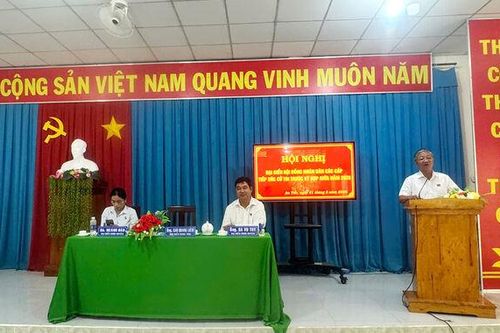 Đại biểu HĐND các cấp tiếp xúc cử tri ở huyện Tri Tôn