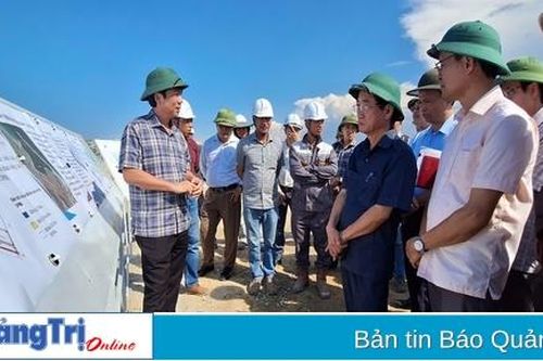 Kiểm tra tiến độ thi công dự án Khu bến cảng Mỹ Thủy
