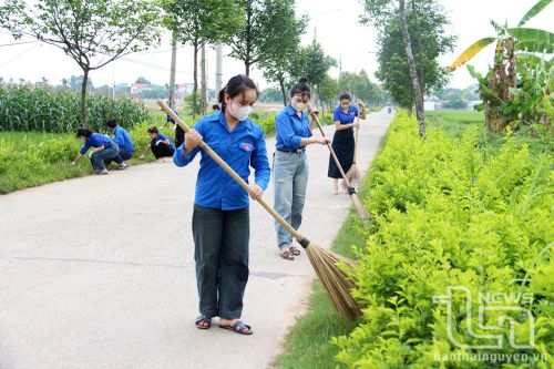 Thanh niên Phú Bình chung tay bảo vệ môi trường