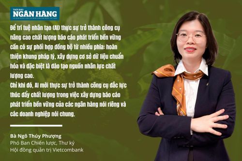 AI - cú hích mới cho báo cáo phát triển bền vững của ngân hàng