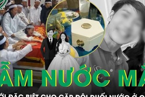 Lễ ăn hỏi đẫm nước mắt cho cặp đôi đuối nước tử vong ở Cửa Lò