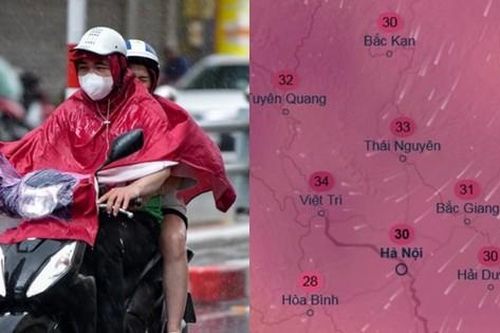 Dự báo Hà Nội có mưa to, giảm oi nóng khi đón gió Đông Bắc về