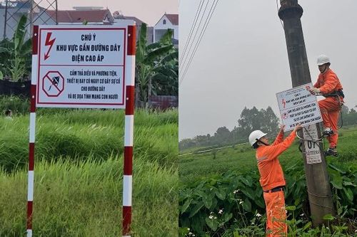 Cảnh báo nguy cơ mất an toàn điện do thả diều