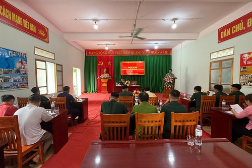 Đồn Biên phòng Sơn Vĩ: Giao ban quy chế phối hợp với Đảng ủy xã biên giới