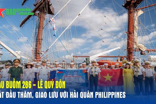 Tàu buồm 286 - Lê Quý Đôn bắt đầu thăm, giao lưu với Hải quân Philippines